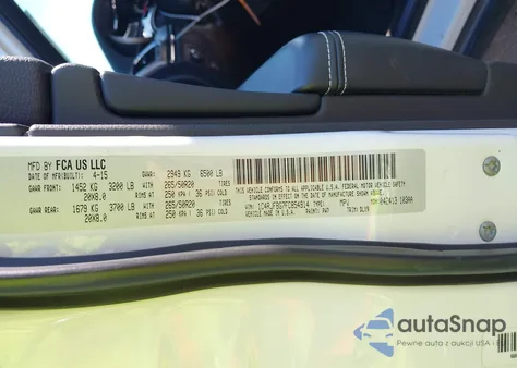 2015 Jeep Grand Cherokee Limited z USA, uszkodzony, nr VIN 1C4RJFBG7FC854914